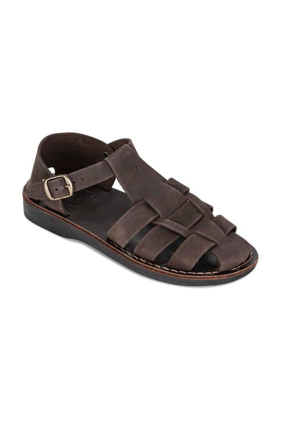 Daniel - Leather Fisherman Sport Sandal | Brown Nubuck