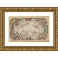thumbnail image 1 of Daniel Marot the Elder 14x11 Gold Ornate Wood Frame and Double Matted Museum Art Print Titled - Design for a Ceiling (ca. 1712), 1 of 4