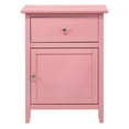 thumbnail image 1 of Daniel Modern & Contemporary Wooden Nightstand, 25" H x 15" W x 19" D Pink, 1 of 5