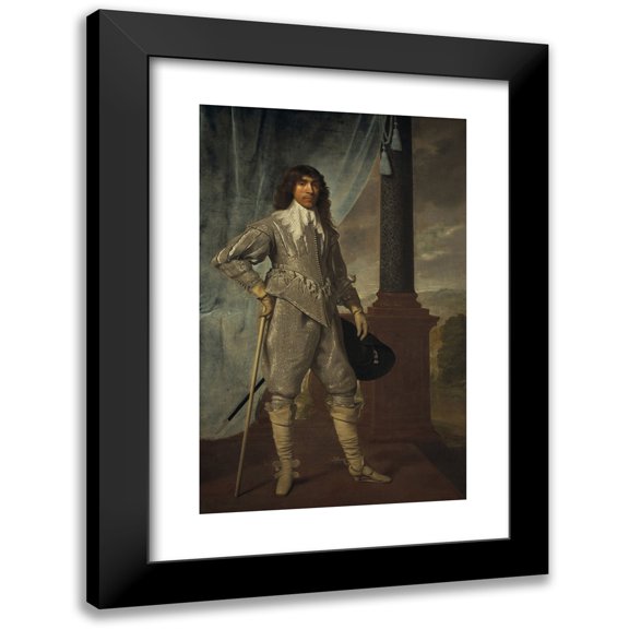 Daniel Mytens 17x24 Black Modern Framed Museum Art Print Titled - James Hamilton, 1st Duke of Hamilton, 1606