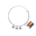thumbnail image 1 of Daniel Quasar Progress Pride Flag Retractable Charm Bracelets, 1 of 2
