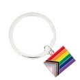 thumbnail image 1 of Daniel Quasar Progress Pride Flag Split Ring Key Chains, 1 of 1
