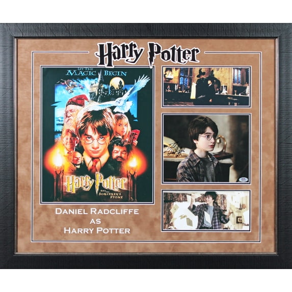 Potter Display Module Collectible Daniel Radcliffe Harry Potter Authentic Signed Framed ...