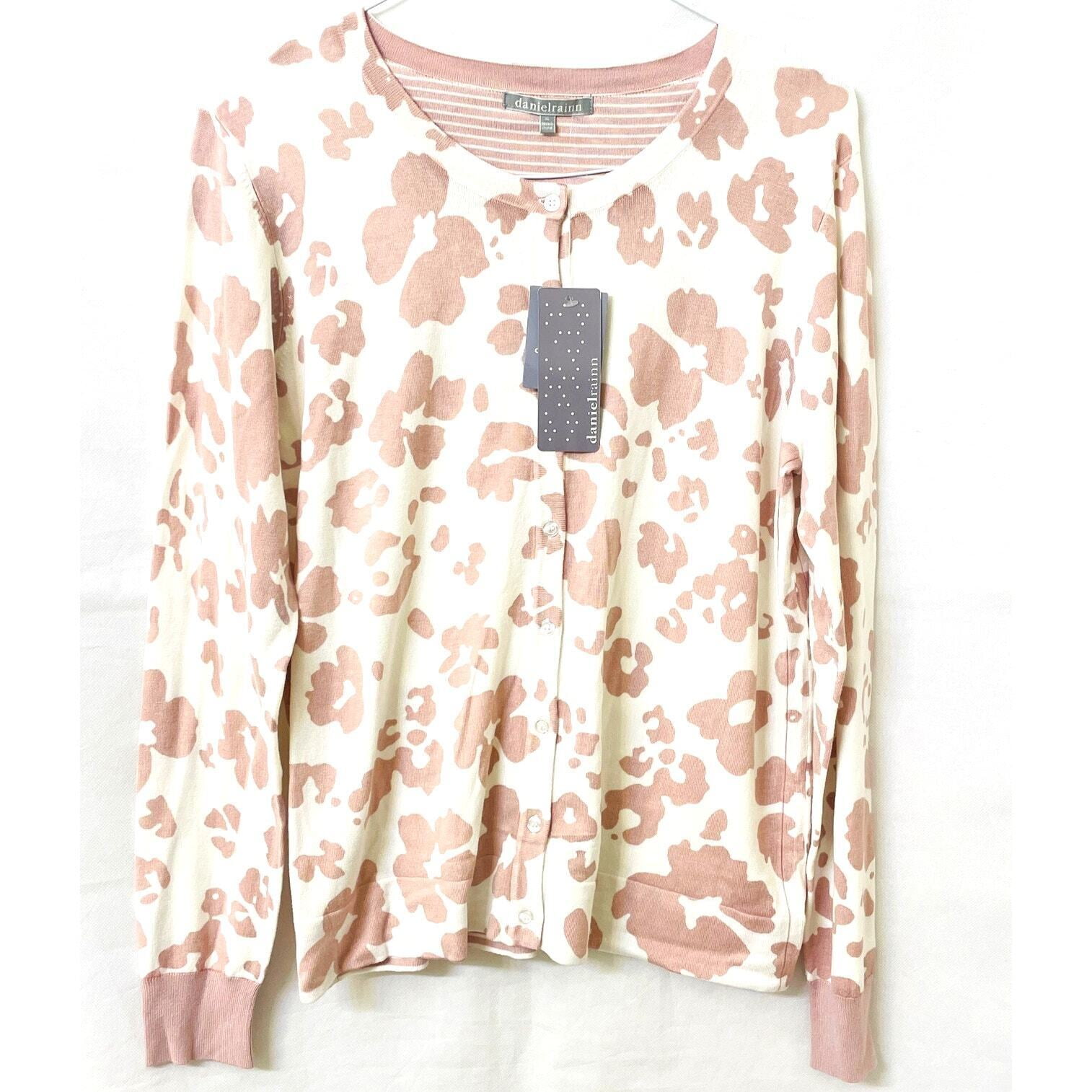 Daniel Rainn Anthropologie Cheetah Print Sweater - Size XL