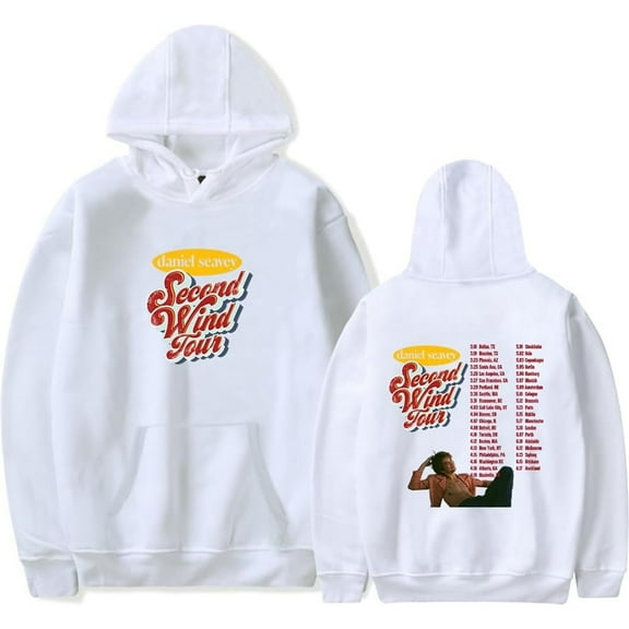 Daniel Seavey Second Wind Tour 2025 Merch Hoodie Pockets Drawstring Unisex Hooded Sweatshirt Fashion Clothing