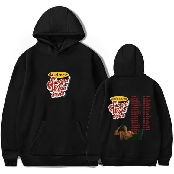 Daniel Seavey Second Wind Tour 2025 Merch Hoodie Pockets Drawstring Unisex Hooded Sweatshirt Fashion Clothing