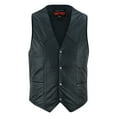 thumbnail image 1 of Daniel Smart Biker Vest for Men Premium Goat Leather Motorcycle Vest with Unique V-Shaped Design and Multiple Pockets, 1 of 7