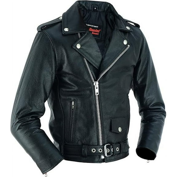 Daniel Smart Kid’s leather Jacket - Premium Leather Material Kid’s Jacket with Unique Plain Sides Design and Multiple Pockets