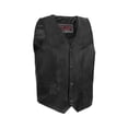 thumbnail image 1 of Daniel Smart Kid’s leather Vest - Premium Cowhide Leather Kid’s Vest with Unique Plain Sides Design and Multiple Pockets, 1 of 9