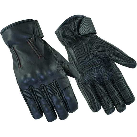 Daniel Smart Manufacturing DS94-L Mens Feature-Packed Rakish Glove, Black - Large