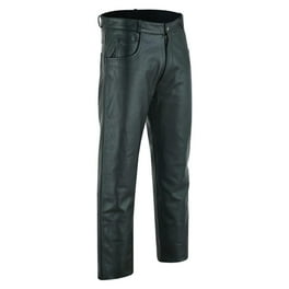 Daniel Smart Motorcycle Leather Chaps - All-Season Unisex, Cowhide, Adjustable Fit