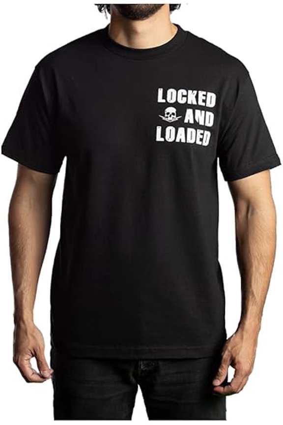 Daniel Smart Men Cotton T-Shirt Short Sleeve Shirt with Screen Printed Image Crew Neck Tee Shirt.