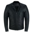 thumbnail image 1 of Daniel Smart Men Motorcycle Lambskin leather Jacket Classic Black Biker Leather Jacket Fully Lined and Durable., 1 of 7