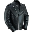 thumbnail image 1 of Daniel Smart Men Motorcycle Faux Leather Jacket Black Economy Biker Leather Jacket with Adjustable Belt and Multiple Pockets, 1 of 7