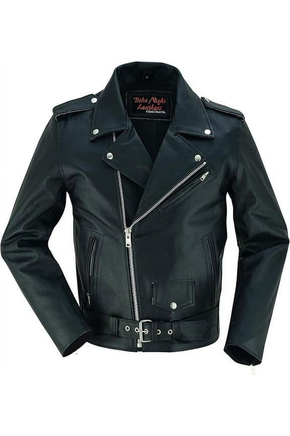 Daniel Smart Men Motorcycle Leather Jacket Black Economy Biker Leather Jacket
