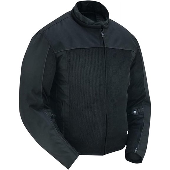 Daniel Smart Men’s Motorcycle Jacket All Season Sporty Mesh Motorcycle Jacket Maximum Airflow and Protection