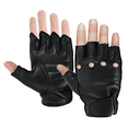 thumbnail image 1 of Daniel Smart Men’s Motorcycle Leather Gloves – Fingerless Deerskin Motorcycle Gloves with Perforated action and Foam Padding, 1 of 7