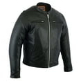 thumbnail image 1 of Daniel Smart Men’s Motorcycle Leather Jacket Soft Goatskin Modern Sporty Leather Mens Jacket, 1 of 7