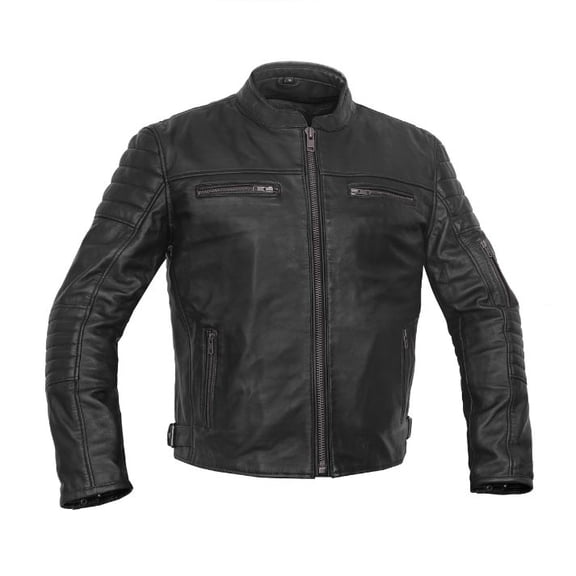 Daniel Smart Men’s Motorcycle Leather Jacket - Soft Lambskin Lightweight Sporty Leather Jacket