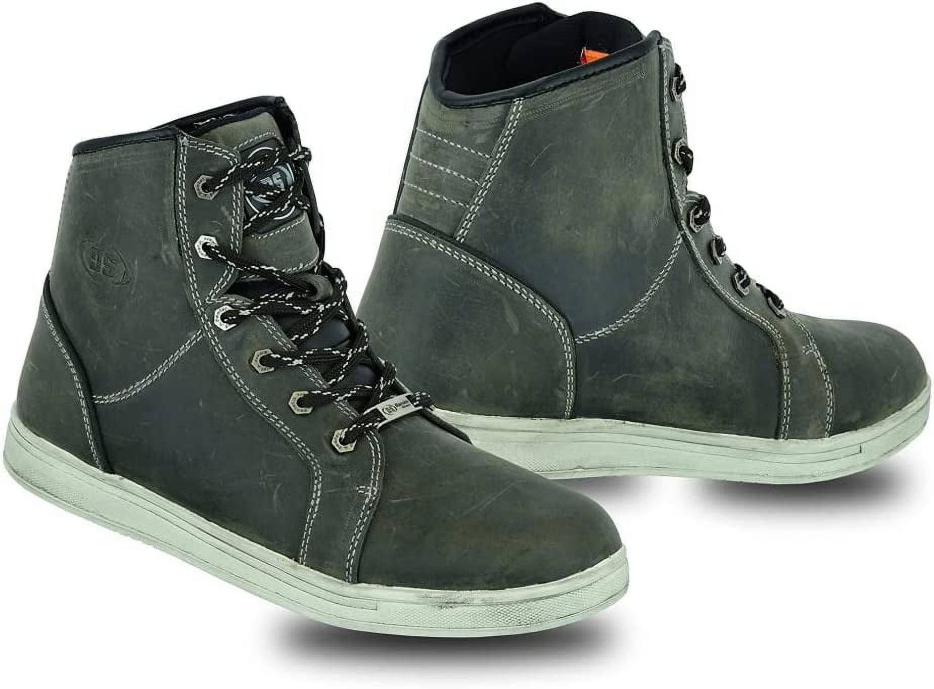 Motorcycle Boots Smart Waterproof Shoes Mens Waterproof Leather