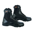 thumbnail image 1 of Daniel Smart Men’s Motorcycle Leather Shoes –Leather Upper and Nylon Combo with Lace up Closure and Non Skid Outsole, 1 of 2