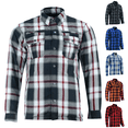 thumbnail image 1 of Daniel Smart Men’s Motorcycle Shirt - All Season Sporty Armored Flannel Shirt – Water Resistant and Durable, 1 of 11