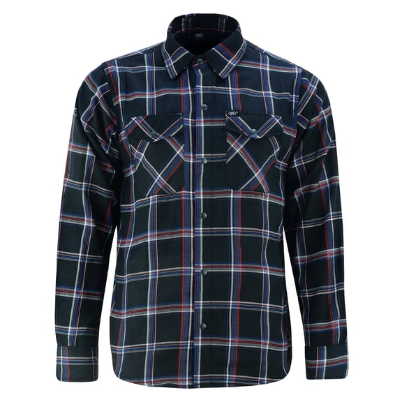 Daniel Smart Mens Cotton Flannel Shirts Long Sleeve Shirt for Men with Casual Button Down & Front Chest Pockets