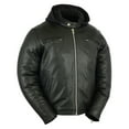 thumbnail image 1 of Daniel Smart Mens Leather Motorcycle Jacket Sporty Cruiser Leather Mens Jacket, 1 of 7