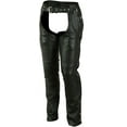 thumbnail image 1 of Daniel Smart Motorcycle Leather Chaps All Season Unisex Assless Chaps with Customizable fit & Carry Pockets, 1 of 5