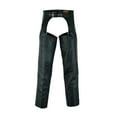 thumbnail image 1 of Daniel Smart Motorcycle Leather Chaps – All Season Unisex Biker Pant with Customizable fit and Carry Pockets, 1 of 7