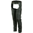 thumbnail image 1 of Daniel Smart Motorcycle Leather Chaps – All Season Unisex Biker Pant with Customizable fit and Carry Pockets, 1 of 7