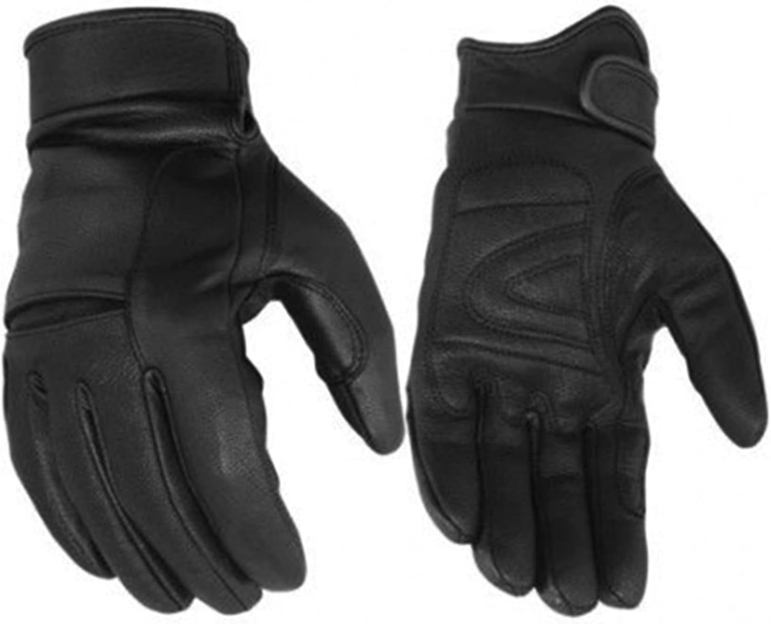 Daniel Smart Leather Gloves – Aniline Goat Leather Motorcycle Gloves with Knuckle Protection and Gel Palm