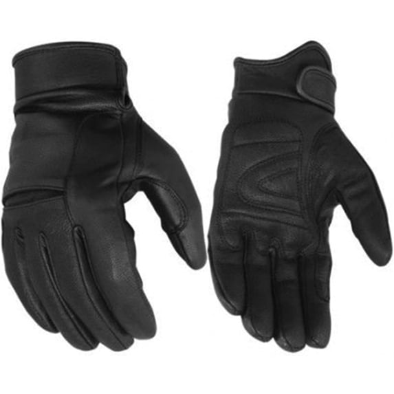 Daniel Smart Leather Gloves – Aniline Goat Leather Motorcycle Gloves with Knuckle Protection and Gel Palm