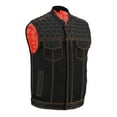 thumbnail image 1 of Daniel Smart Motorcycle Riding Vest – Premium Mesh Textile Biker Vest for Men with Diamond Quilted Design and Utility Storage Pockets, 1 of 4