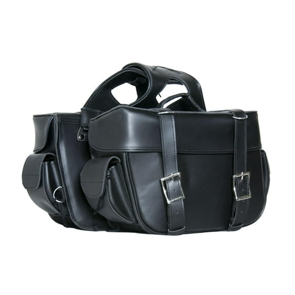 Daniel Smart Motorcycle Saddle Bag - Waterproof & Durable Premium Synthetic Leather with Heat Resistant at the Bottom