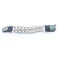 thumbnail image 1 of Daniel Smart Motorcycle Vest Extender - Plain Silver Double Chain with Green Butterfly Design with Snap Buttons, 1 of 1