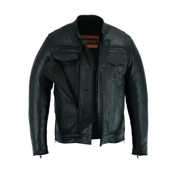 Daniel Smart S to 6XL Leather Jacket for Men Premium Cowhide Modern Utility Style Leather Mens Jacket
