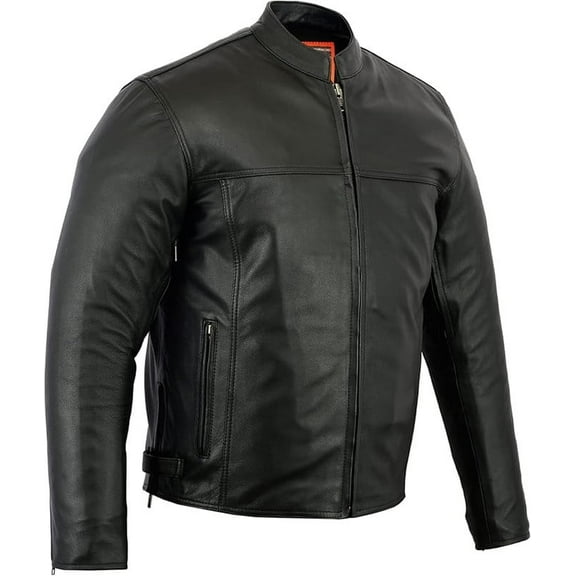 Daniel Smart S to 6XL Mens Leather Motorcycle Jacket Luxury Naked Goatskin Sporty Leather Mens Jacket