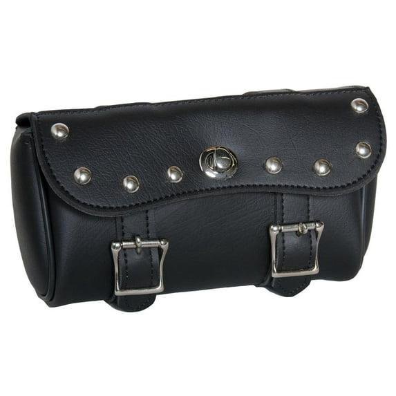 Daniel Smart Two Strap Tool Bag with Stud Design -Waterproof and Durable Premium Synthetic Leather with Stunning Twist and Pin Buckle Lock