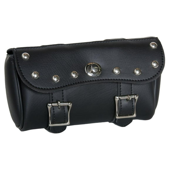 Daniel Smart Two Strap Tool Bag with Stud Design -Waterproof and Durable Premium Synthetic Leather with Stunning Twist and Pin Buckle Lock