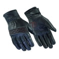 thumbnail image 1 of Daniel Smart Women’s Leather Gloves–Goat Leather Motorcycle Glove with Reflective Piping Gel Palm and Touch Screen Finger Tip, 1 of 6