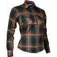 thumbnail image 1 of Daniel Smart Women’s Plaid Flannel Shirt – Cotton Long Sleeve, Crimson Check, Brass Snap Buttons, Relaxed Fit (XS-3XL), 1 of 3