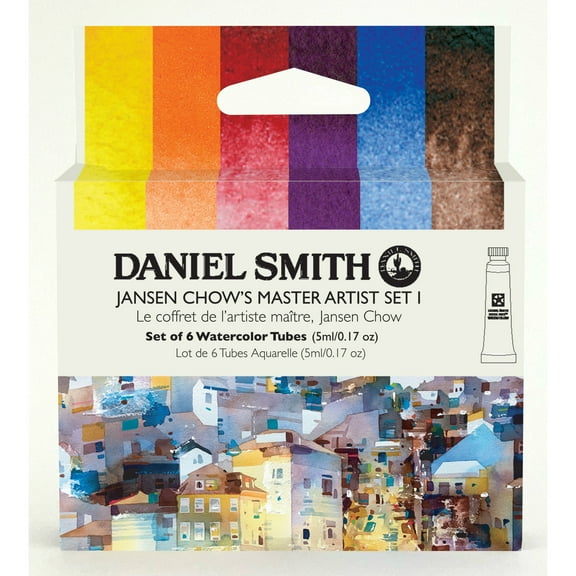 Daniel Smith Artist Edition Watercolor Set, 5ml Tubes, Jansen Chow's 6-Color Master Artist Tube Set I