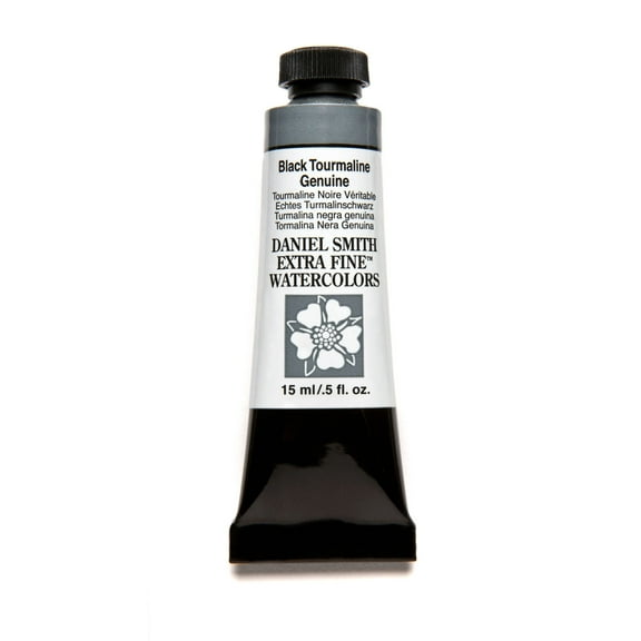Daniel Smith Extra Fine Watercolor, 15 ml, Black Tourmaline Genuine