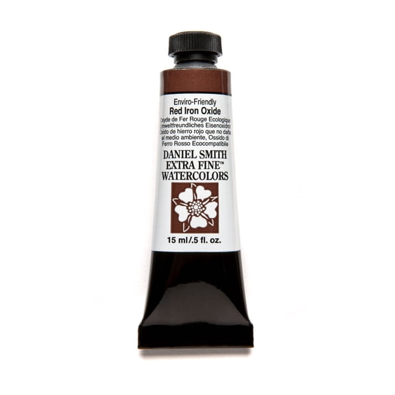 Daniel Smith Extra Fine Watercolor, 15 ml, Enviro-Friendly Red Iron Oxide