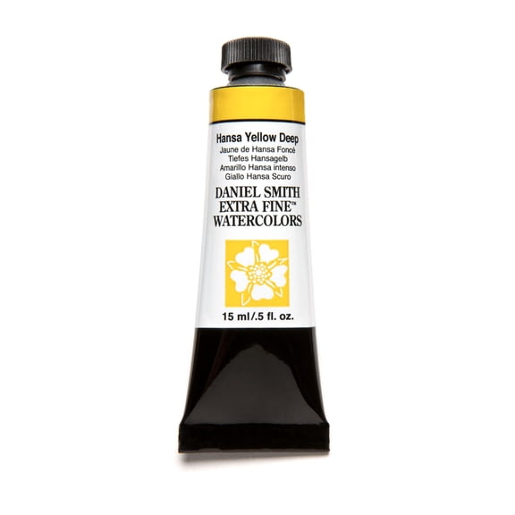 Daniel Smith Extra Fine Watercolor, 15 ml, Hansa Yellow Deep