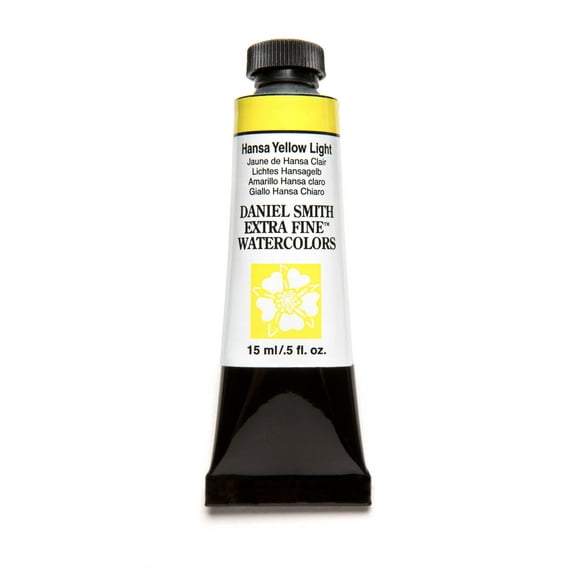 Daniel Smith Extra Fine Watercolor, 15 ml, Hansa Yellow Light