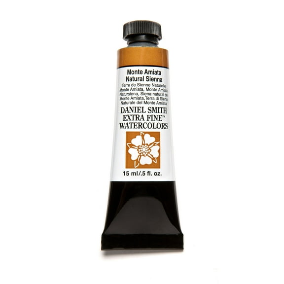 Daniel Smith Extra Fine Watercolor, 15 ml, Monte Amiata Natural Sienna