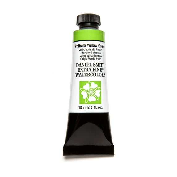 Daniel Smith Extra Fine Watercolor, 15 ml, Phthalo Yellow Green