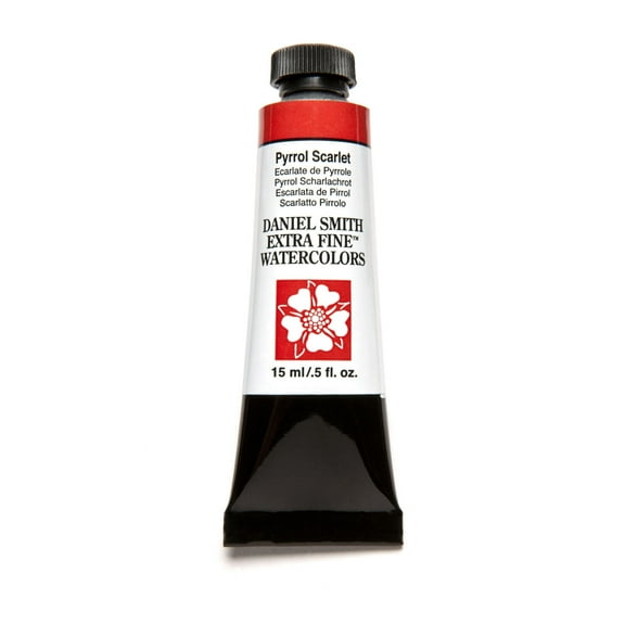 Daniel Smith Extra Fine Watercolor, 15 ml, Pyrrol Scarlet